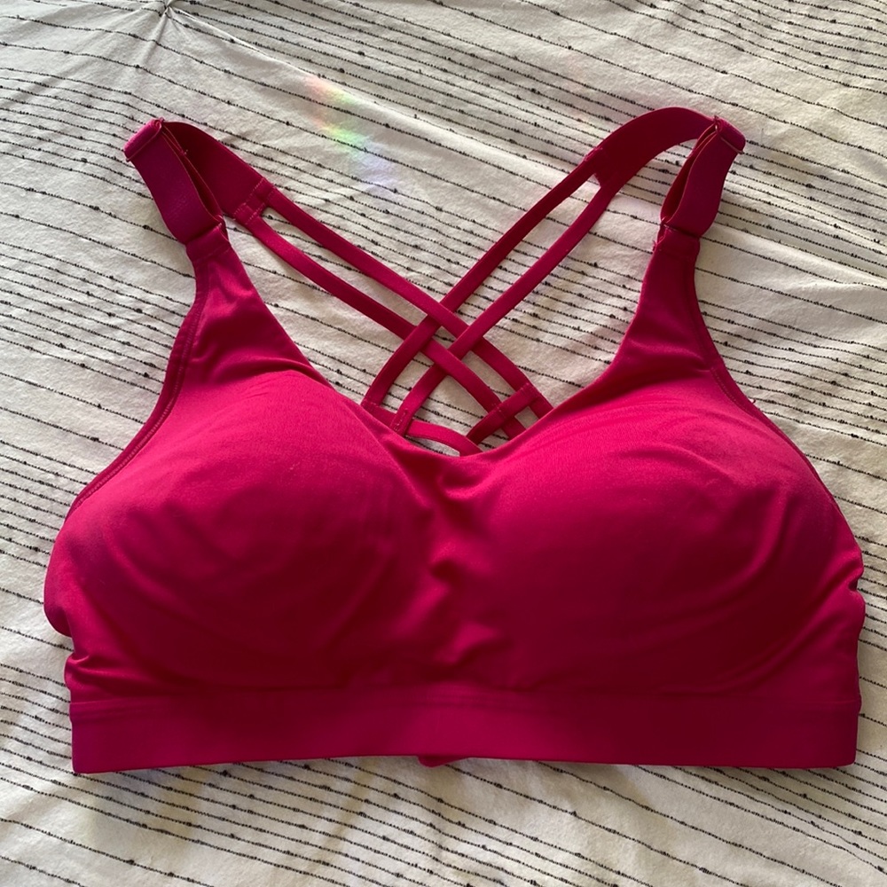 Calia hot pink sports bra (size M)